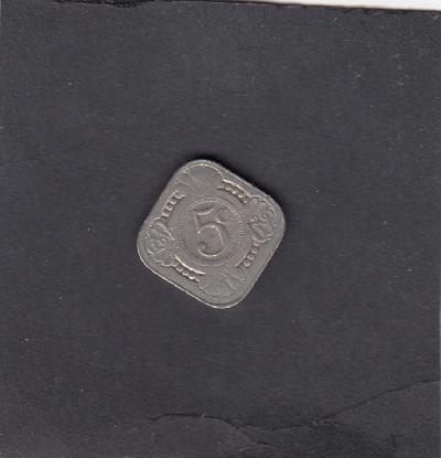 Beschrijving: 5 Cent WILHELMINA 